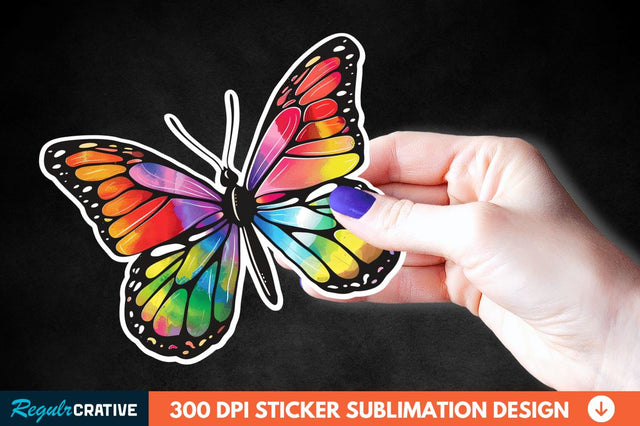 Butterfly Sticker Clipart Sublimation Regulrcrative 