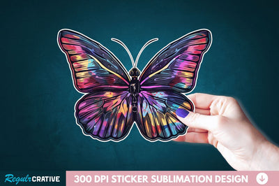 Butterfly Sticker Clipart Sublimation Regulrcrative 