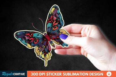 Butterfly Sticker Clipart Sublimation Regulrcrative 