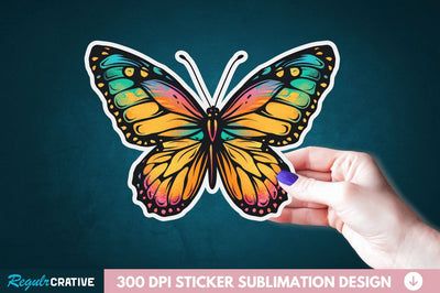 Butterfly Sticker Clipart Sublimation Regulrcrative 