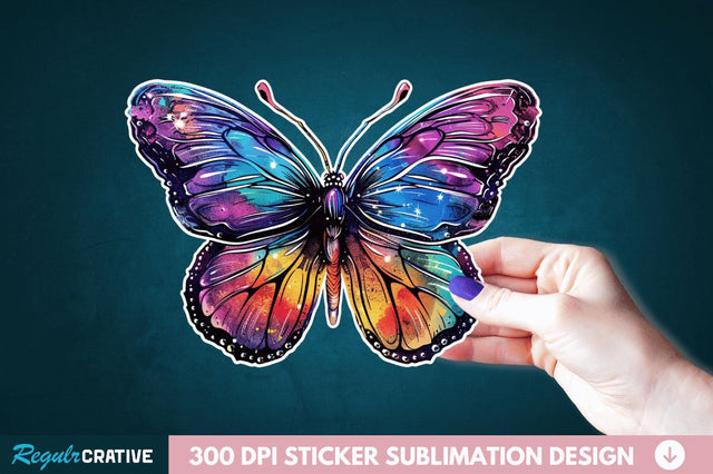 Butterfly Sticker Clipart Sublimation Regulrcrative 
