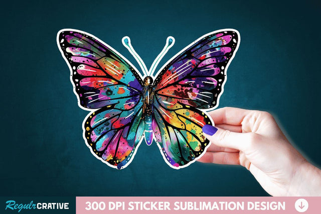 Butterfly Sticker Clipart Sublimation Regulrcrative 