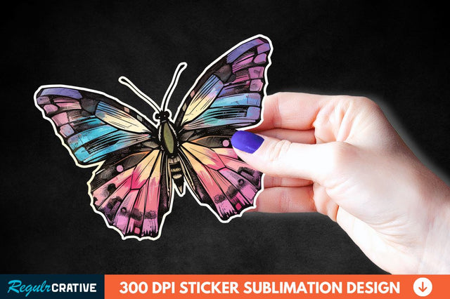 Butterfly Sticker Clipart Sublimation Regulrcrative 