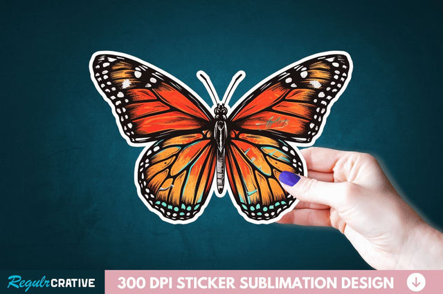 Butterfly Sticker Clipart Sublimation Regulrcrative 
