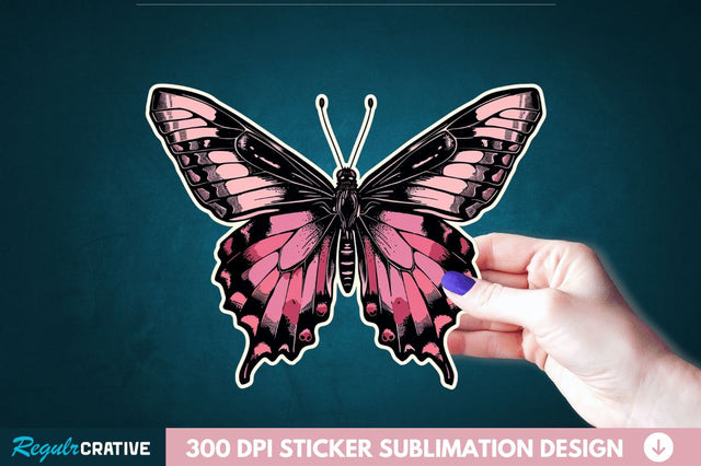 Butterfly Sticker Clipart Sublimation Regulrcrative 