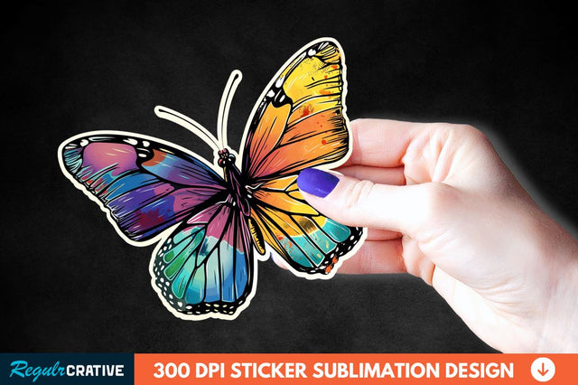 Butterfly Sticker Clipart Sublimation Regulrcrative 
