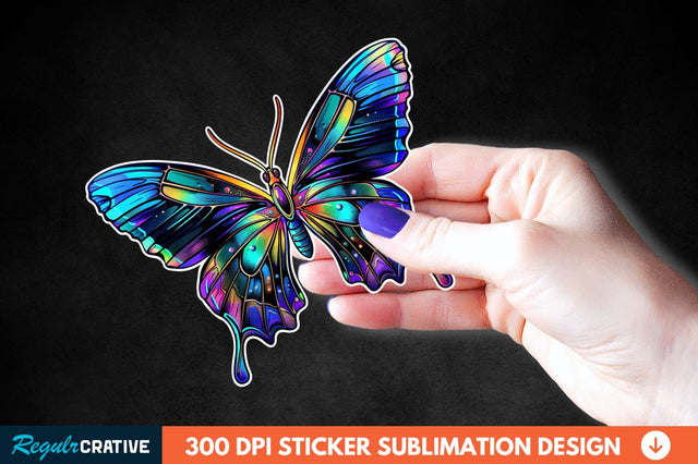 Butterfly Sticker Clipart Sublimation Regulrcrative 