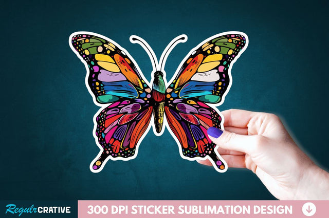Butterfly Sticker Clipart Sublimation Regulrcrative 