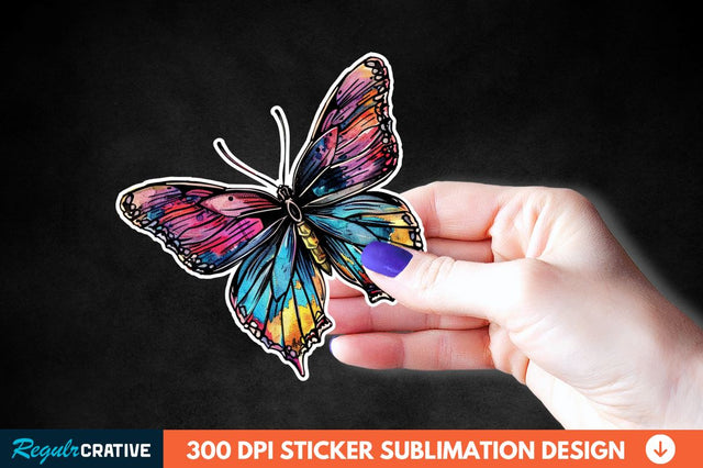 Butterfly Sticker Clipart Sublimation Regulrcrative 