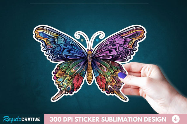Butterfly Sticker Clipart Sublimation Regulrcrative 