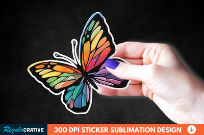 Butterfly Sticker Clipart Sublimation Regulrcrative 