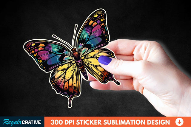 Butterfly Sticker Clipart Sublimation Regulrcrative 