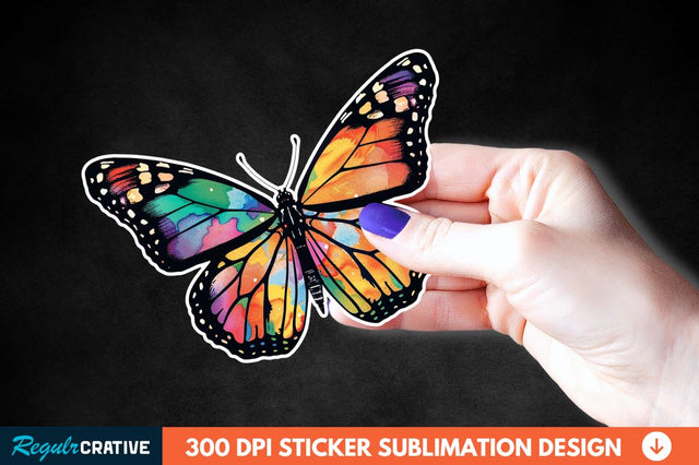 Butterfly Sticker Clipart Sublimation Regulrcrative 