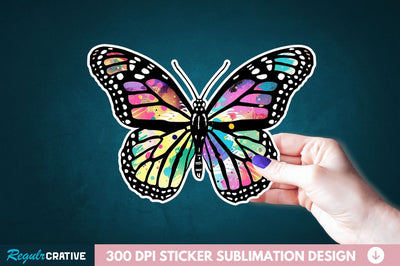 Butterfly Sticker Clipart Sublimation Regulrcrative 
