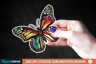 Butterfly Sticker Clipart Sublimation Regulrcrative 