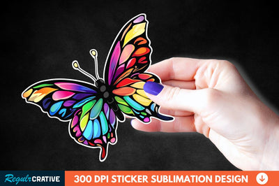 Butterfly Sticker Clipart Sublimation Regulrcrative 