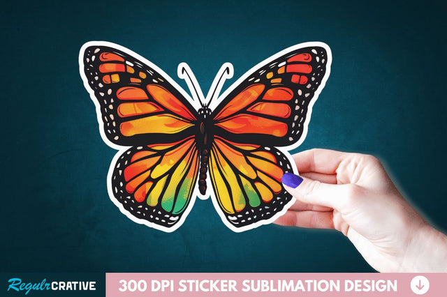 Butterfly Sticker Clipart Sublimation Regulrcrative 