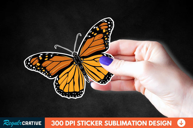 Butterfly Sticker Clipart Sublimation Regulrcrative 