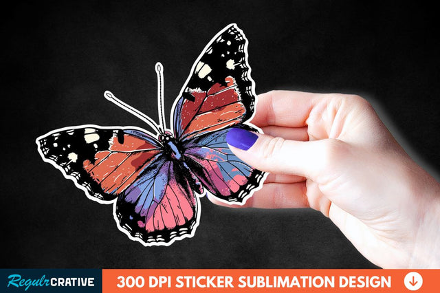 Butterfly Sticker Clipart Sublimation Regulrcrative 
