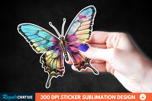 Butterfly Sticker Clipart Sublimation Regulrcrative 