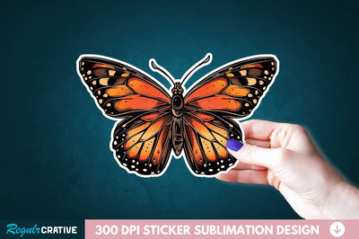 Butterfly Sticker Clipart Sublimation Regulrcrative 