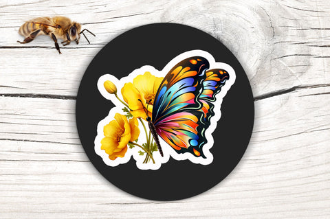 Butterfly Sticker Design Sublimation Regulrcrative 