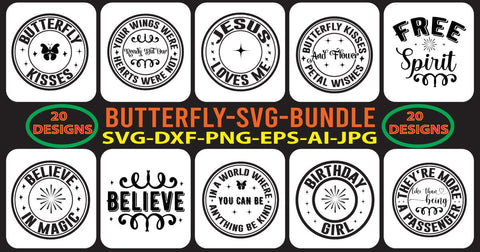 BUTTERFLY-SVG-BUNDLE SVG Syaman 