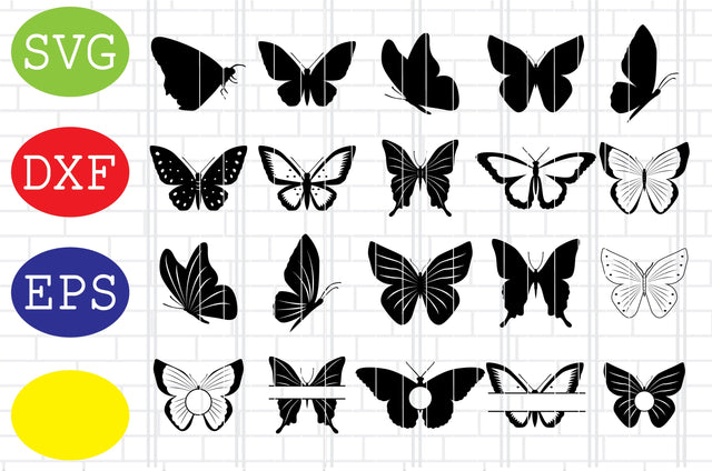 Butterfly Svg, Butterfly Monogram, Butterfly Clipart, Butterfly Silhouette Svg, Jpg, Eps, Dxf Files SVG DigitalSvgFiles 