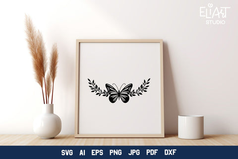 Butterfly SVG Design, Butterfly PNG Illustration. SVG Elinorka 
