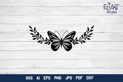 Butterfly SVG Design, Butterfly PNG Illustration. SVG Elinorka 