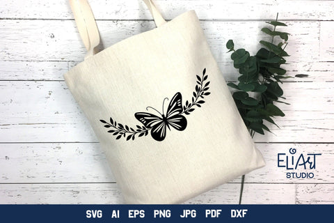 Butterfly SVG Design, Butterfly PNG Illustration. SVG Elinorka 