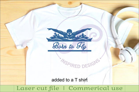 Butterfly Swimmer Name Sign SVG - Male Swim Team Wall Sign SVG APInspireddesigns 