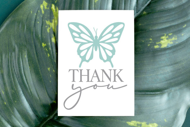 Butterfly Thank You Art SVG RFCreative 