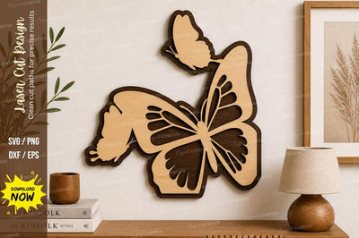 Butterfly Wall Decor laser Cut svg Cutting file SVG Regulrcrative 