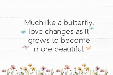 Butterfly Wildflower Font Manjali_Studio 