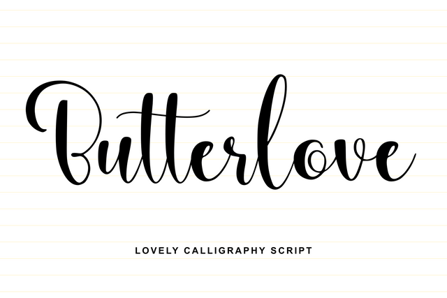 Butterlove Font Abo Daniel Studio 