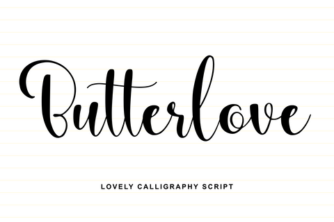 Butterlove Font Abo Daniel Studio 