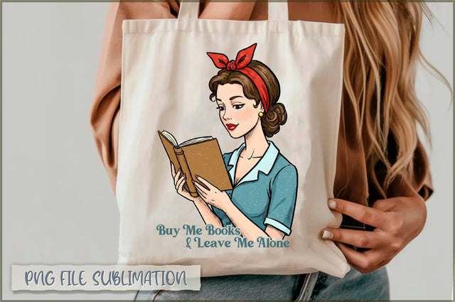 Buy me books & leave me alone Tote Bag Sublimation Shetara Begum 