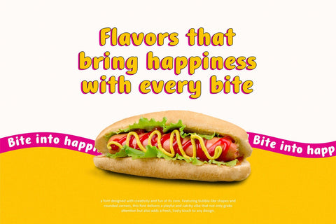 Buzby Buzz – Playful Display Typeface Font Four Lines Std. 