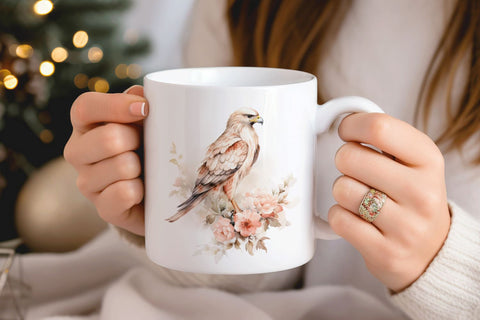 Buzzard Clipart PNG - Watercolor Bird Sublimation Design Sublimation BijouBay 