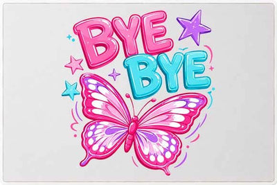 Bye Bye Butterfly PNG | Trendy Sublimation Digital Download SVG BillahCrafts 