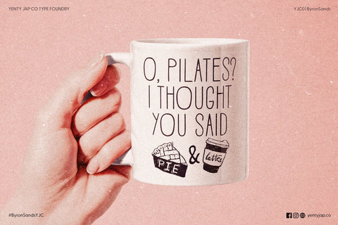 Byron Sands YJC Font Font Yenty Jap Creative 