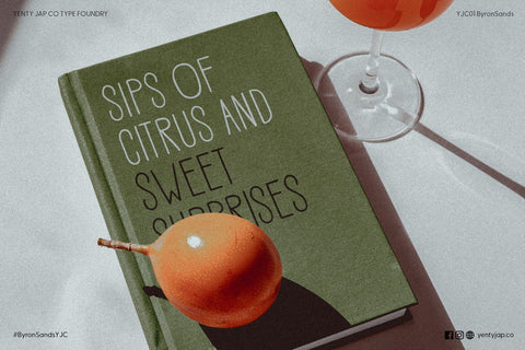Byron Sands YJC Font Font Yenty Jap Creative 