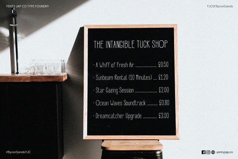 Byron Sands YJC Font Font Yenty Jap Creative 