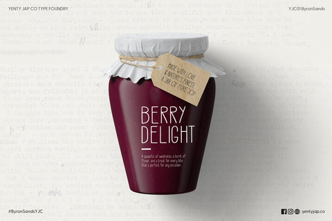 Byron Sands YJC Font Font Yenty Jap Creative 