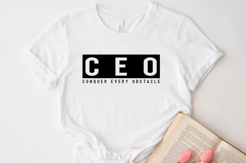 C E O conquer every obbstacle, Entrepreneur SVG, Entrepreneur Design SVG FiveStarCrafting 