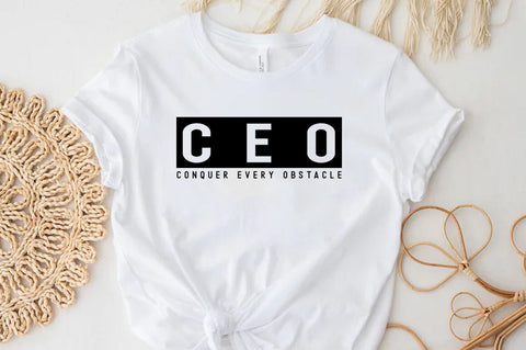 C E O conquer every obbstacle, Entrepreneur SVG, Entrepreneur Design SVG FiveStarCrafting 