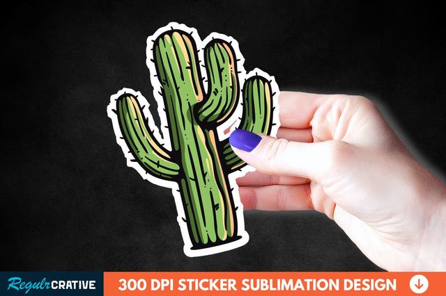 Cactus Arizona Sticker Clipart Sublimation Regulrcrative 