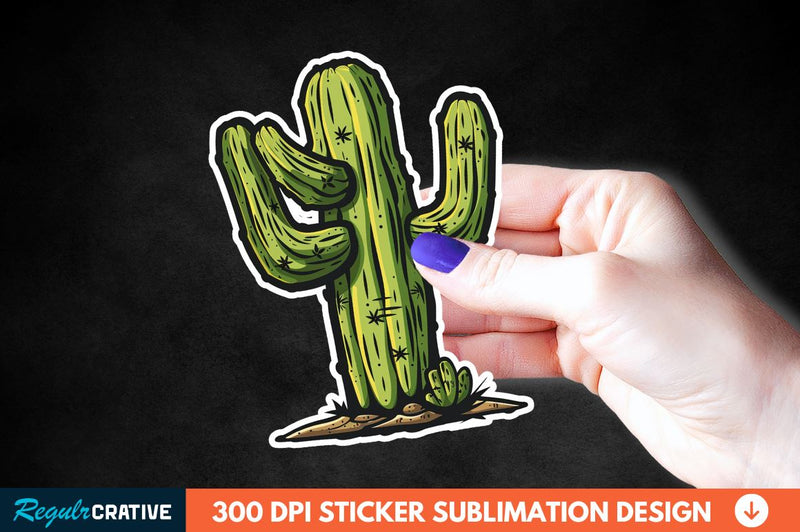 Cactus Arizona Sticker Clipart Sublimation Regulrcrative 