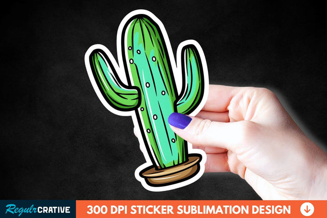 Cactus Arizona Sticker Clipart Sublimation Regulrcrative 
